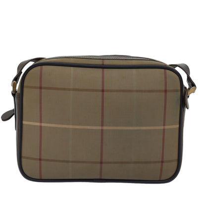 BURBERRYSs Nova Check Shoulder Bag Canvas Beige Auth yk12717