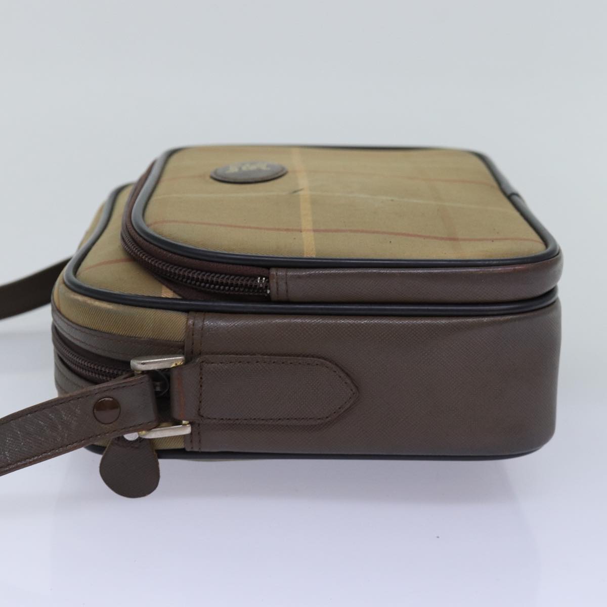 BURBERRYSs Nova Check Shoulder Bag Canvas Beige Auth yk12717
