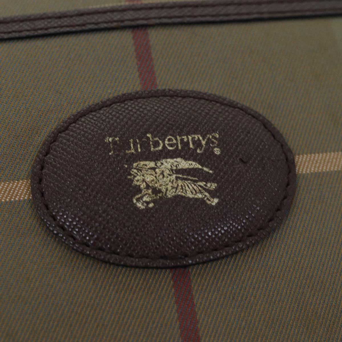 BURBERRYSs Nova Check Shoulder Bag Canvas Beige Auth yk12733