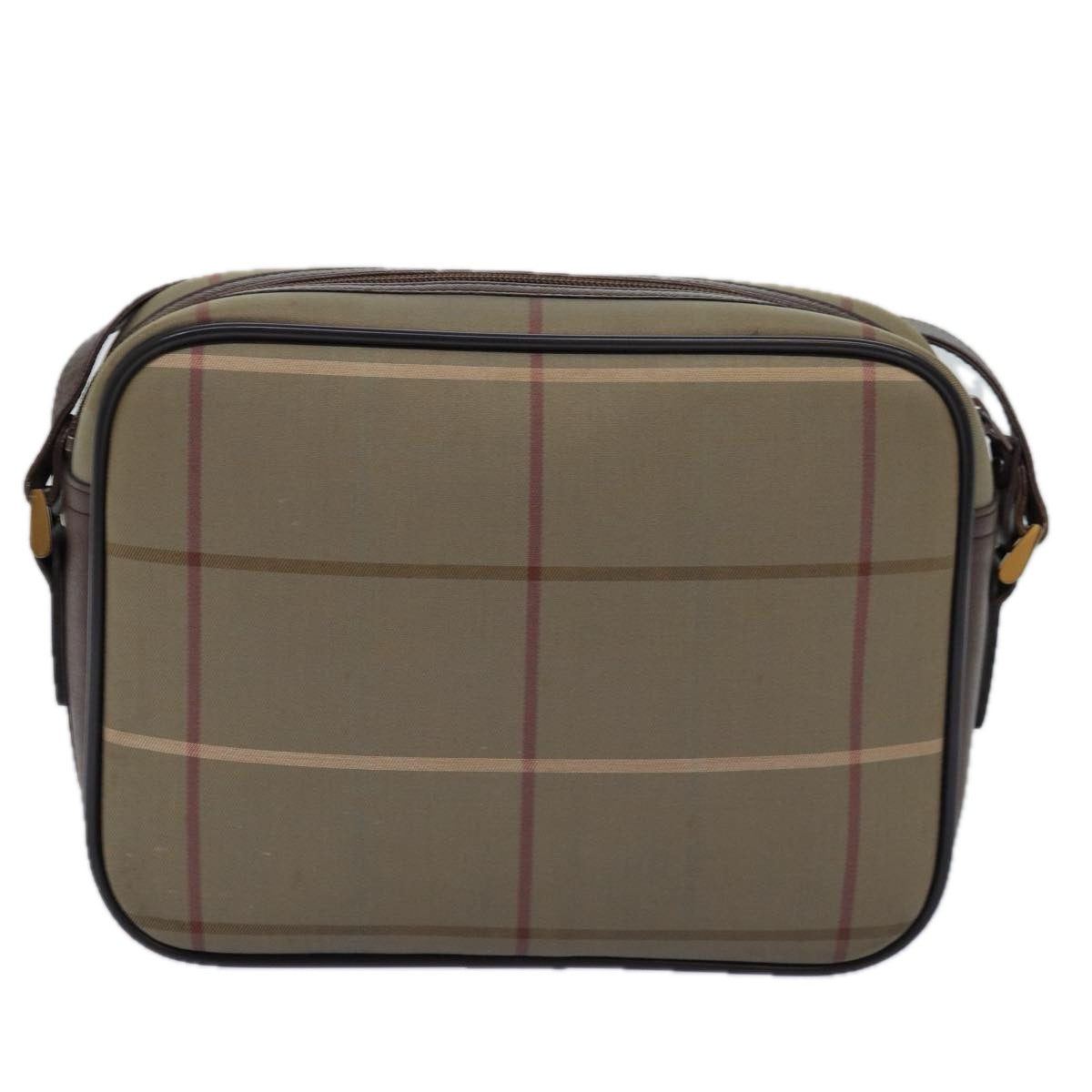 BURBERRYSs Nova Check Shoulder Bag Canvas Beige Auth yk12733