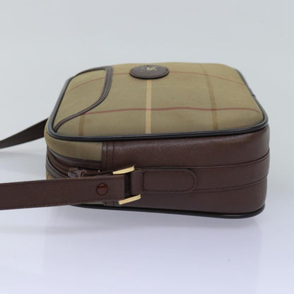 BURBERRYSs Nova Check Shoulder Bag Canvas Beige Auth yk12733