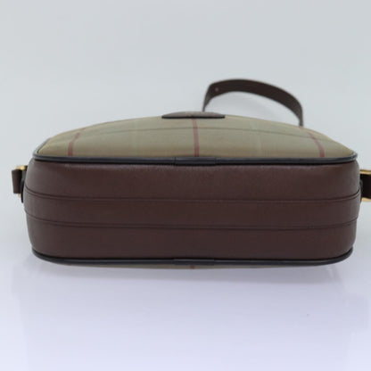 BURBERRYSs Nova Check Shoulder Bag Canvas Beige Auth yk12733