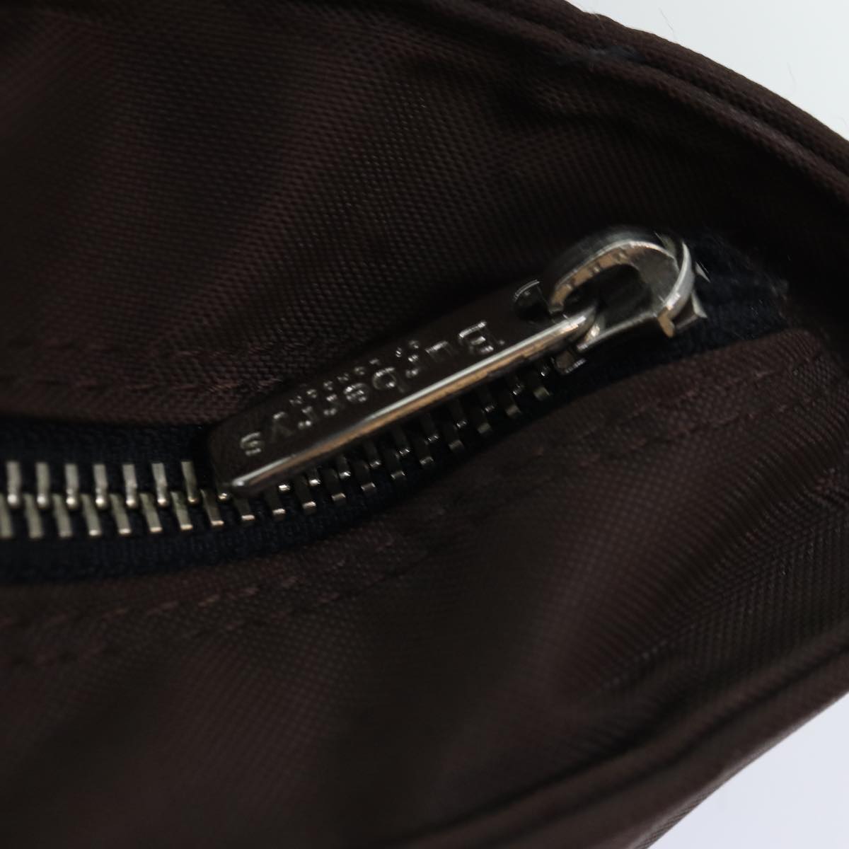 BURBERRYSs Nova Check Blue Label Tote Bag Nylon Beige Brown Auth yk12782