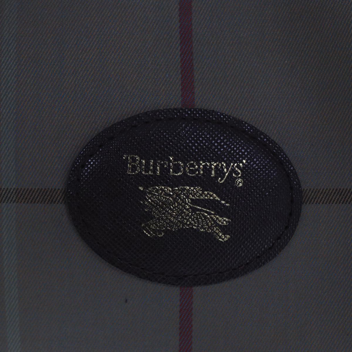 BURBERRYSs Nova Check Boston Bag Canvas Beige Auth yk12869