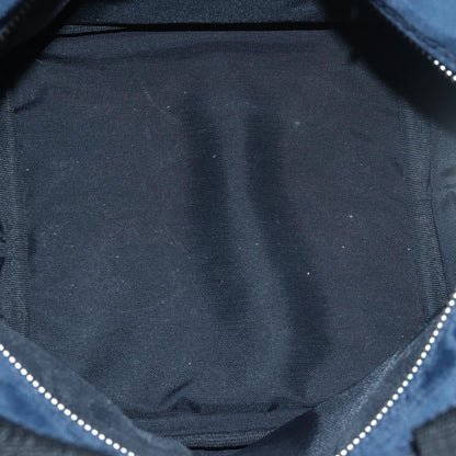 BURBERRYSs Nova Check Blue Label Hand Bag Nylon Navy Auth yk13111