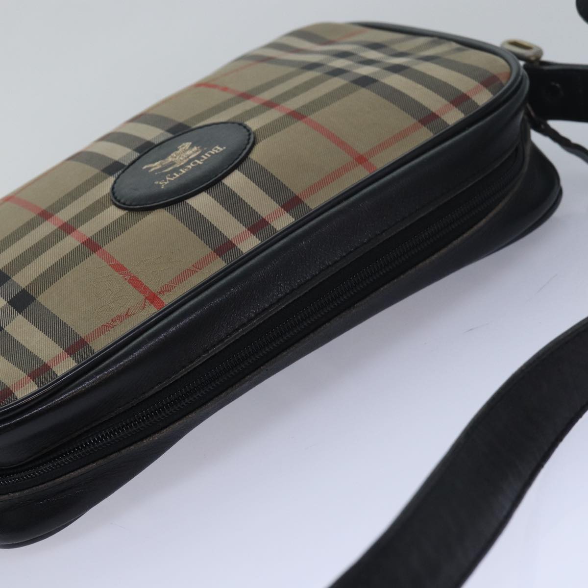 BURBERRYSs Nova Check Shoulder Bag Canvas Beige Auth yk13298