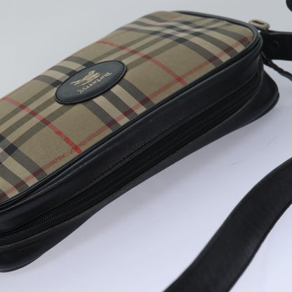 BURBERRYSs Nova Check Shoulder Bag Canvas Beige Auth yk13298
