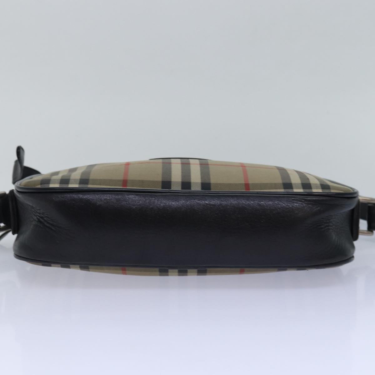 BURBERRYSs Nova Check Shoulder Bag Canvas Beige Auth yk13298