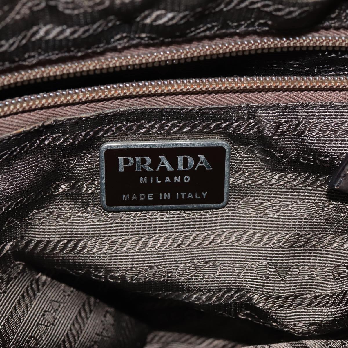 PRADA Backpack Nylon Khaki Auth yk13356