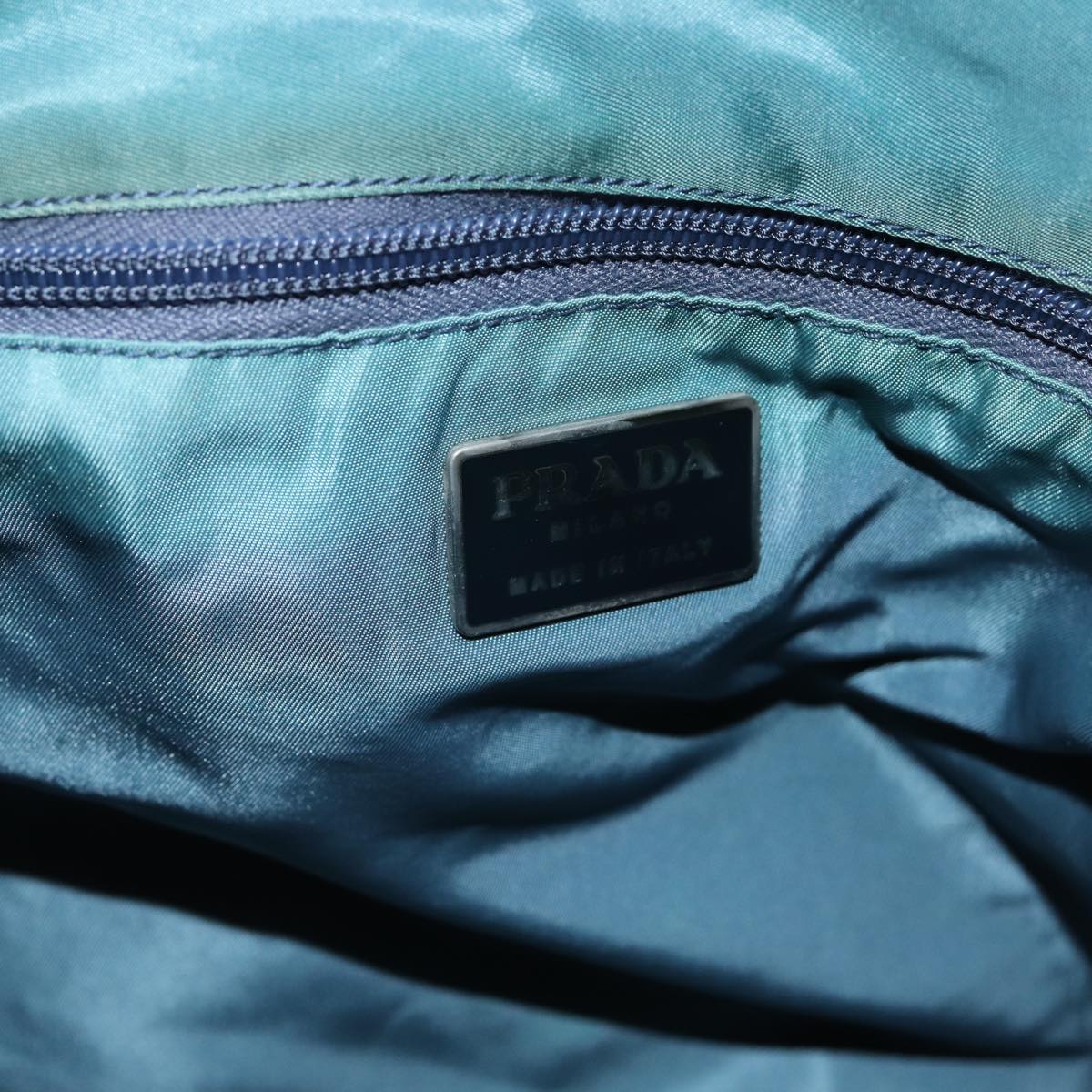 PRADA Tote Bag Nylon Blue Auth yk13430