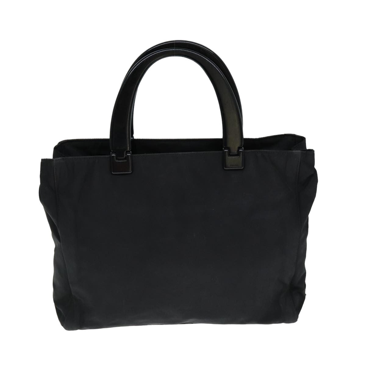 PRADA Hand Bag Nylon Black Auth yk13458