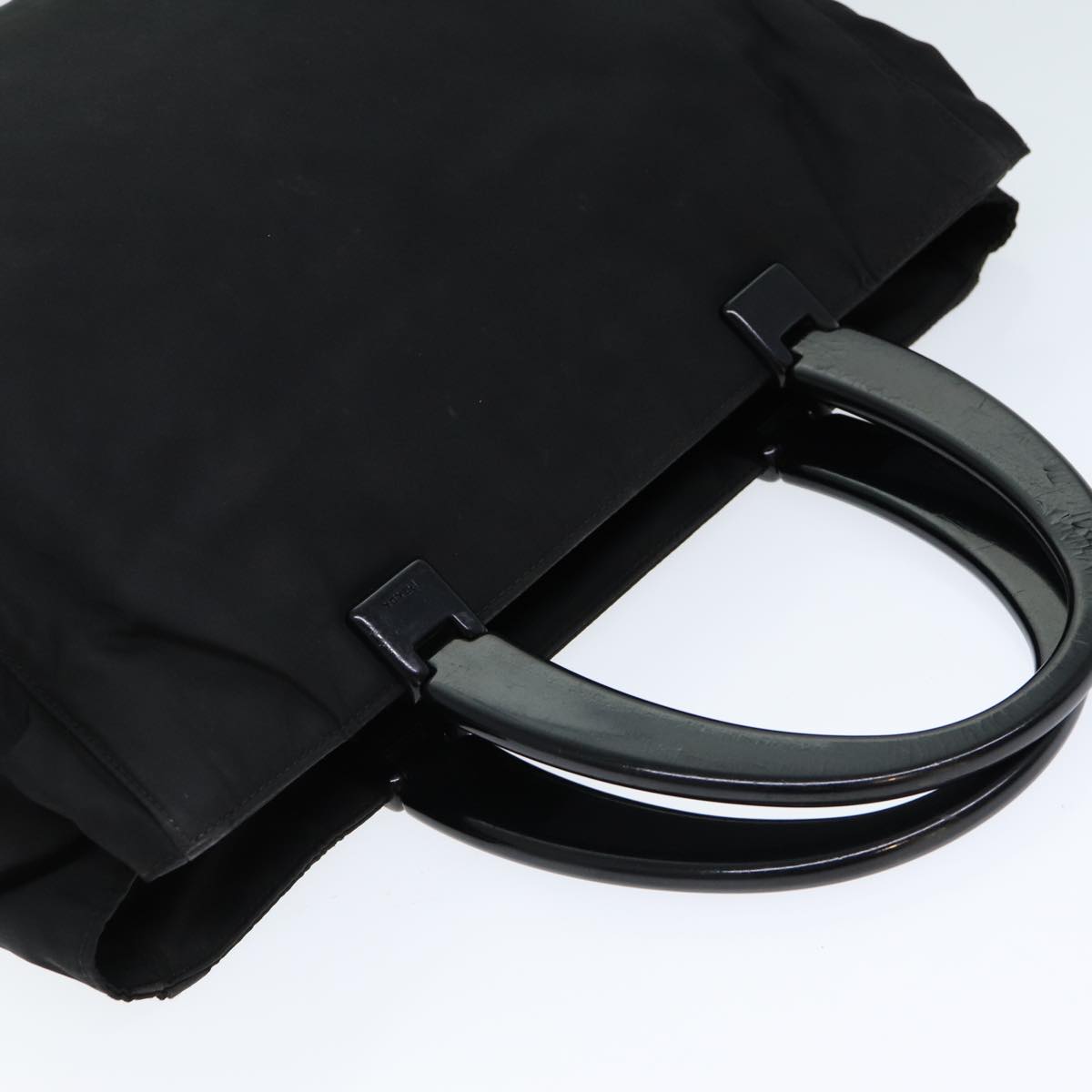 PRADA Hand Bag Nylon Black Auth yk13458