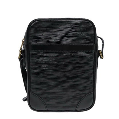 LOUIS VUITTON Epi Danube Shoulder Bag Black M45632 LV Auth yk13469