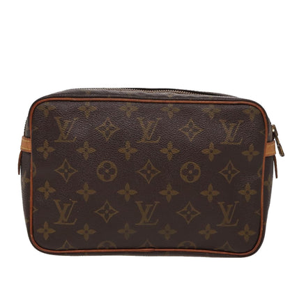 LOUIS VUITTON Monogram Compiegne 23 Clutch Bag M51847 LV Auth yk13508