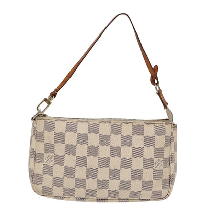 LOUIS VUITTON Damier Azur Pochette Accessoires Pouch N51986 LV Auth yk13802