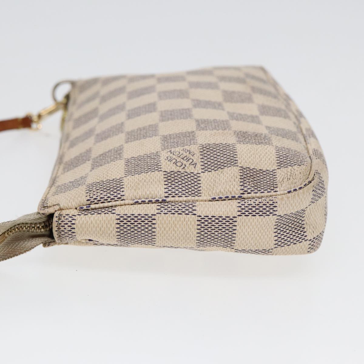 LOUIS VUITTON Damier Azur Pochette Accessoires Pouch N51986 LV Auth yk13802