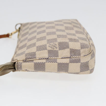 LOUIS VUITTON Damier Azur Pochette Accessoires Pouch N51986 LV Auth yk13802