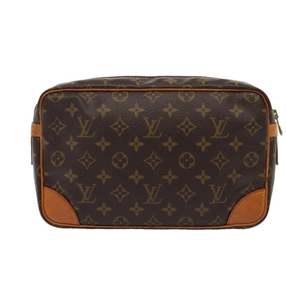 LOUIS VUITTON Monogram Compiegne 28 Clutch Bag M51845 LV Auth yk13843