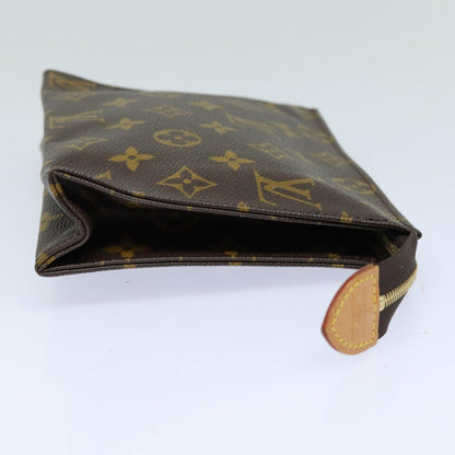 LOUIS VUITTON Monogram Poche Toilette 19 Pouch M47544 LV Auth yk13887
