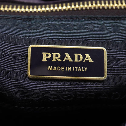 PRADA Hand Bag Nylon Purple Auth yk14061