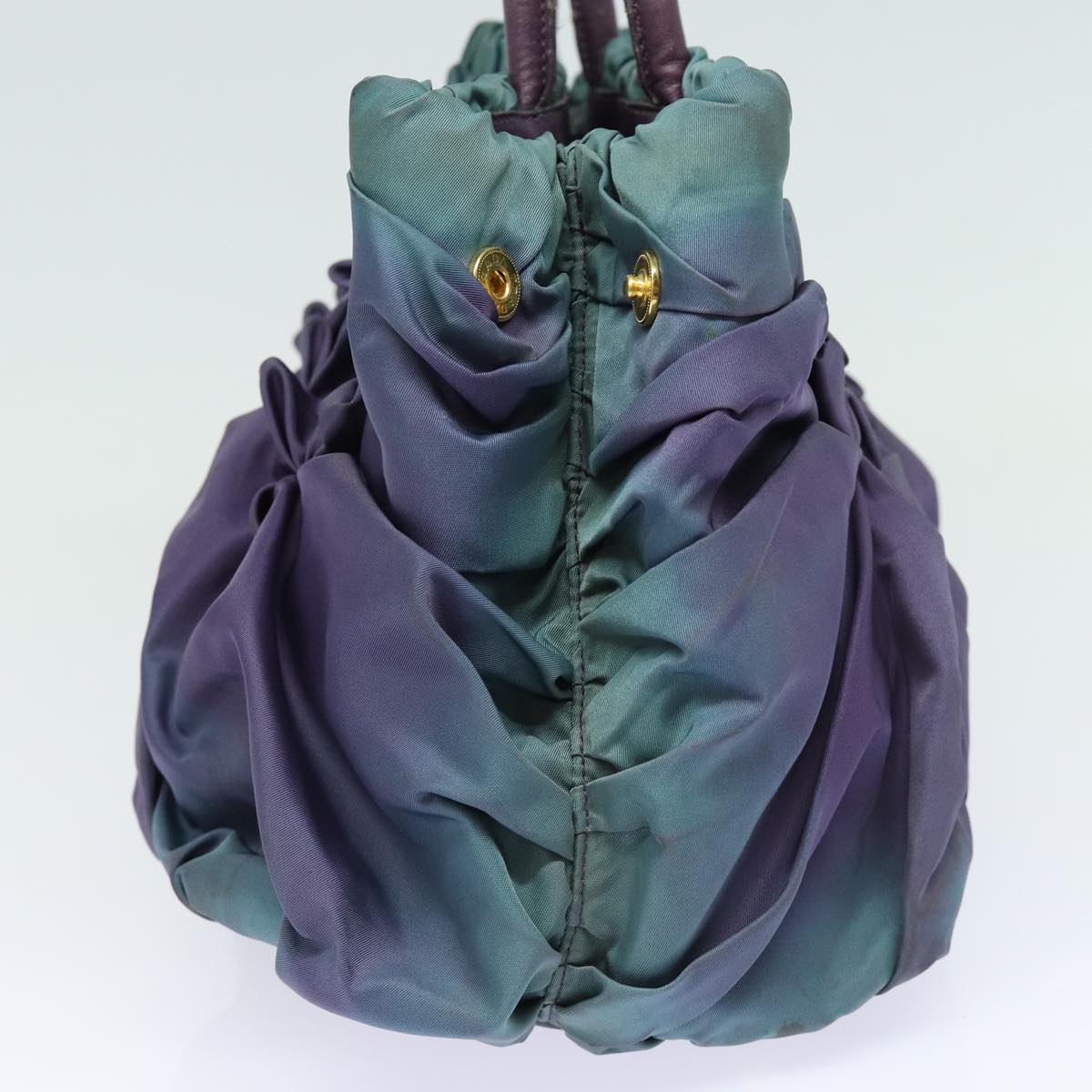 PRADA Hand Bag Nylon Purple Auth yk14061