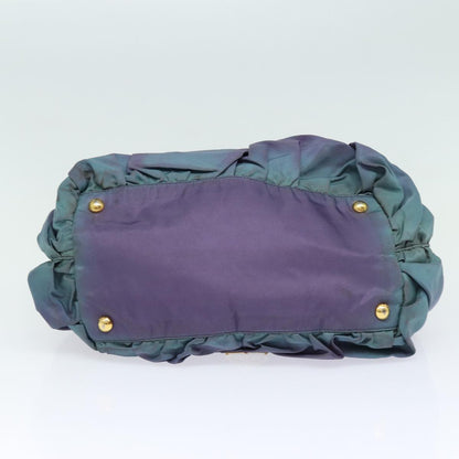 PRADA Hand Bag Nylon Purple Auth yk14061