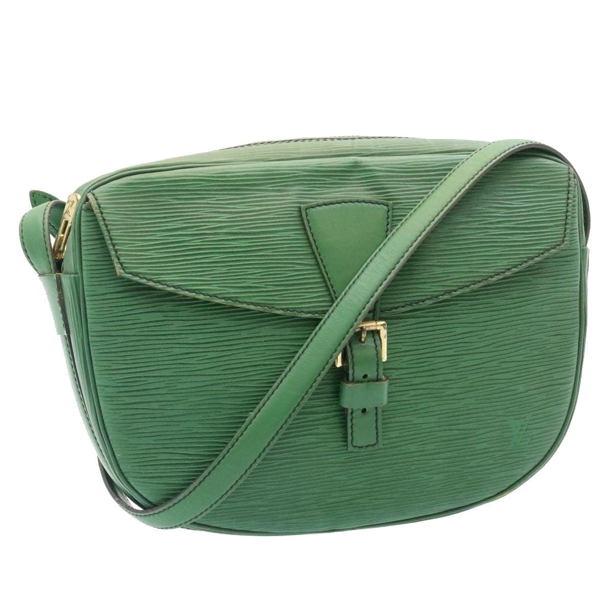 LOUIS VUITTON Epi June Feuille Shoulder Bag Green M52154 LV yk3239