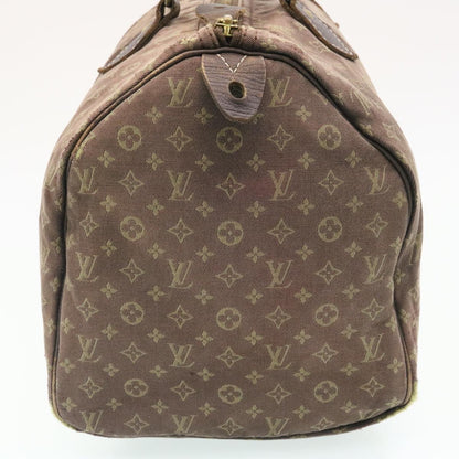 LOUIS VUITTON Monogram Mini Lin Speedy 30 Hand Bag Ebene M95224 LV yk3378