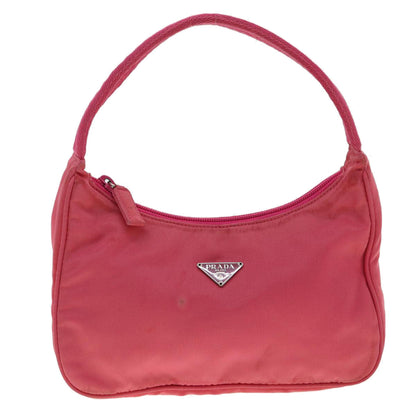 Prada Hand Bag Nylon Pink  yk4885