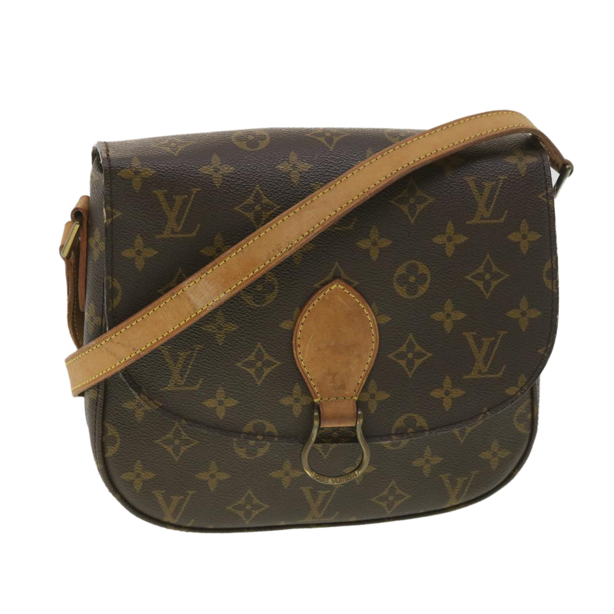LOUIS VUITTON Monogram Saint Cloud GM Shoulder Bag M51242 LV yk6305