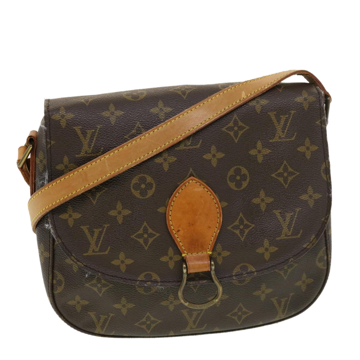 LOUIS VUITTON Monogram Saint Cloud GM Shoulder Bag M51242 LV yk6314B