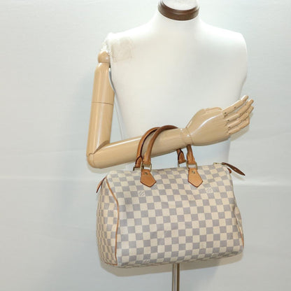 LOUIS VUITTON Damier Azur Speedy 30 Hand Bag N41533 LV yk6317B