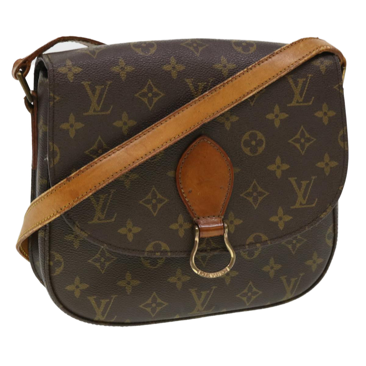 LOUIS VUITTON Monogram Saint Cloud GM Shoulder Bag M51242 LV yk6330
