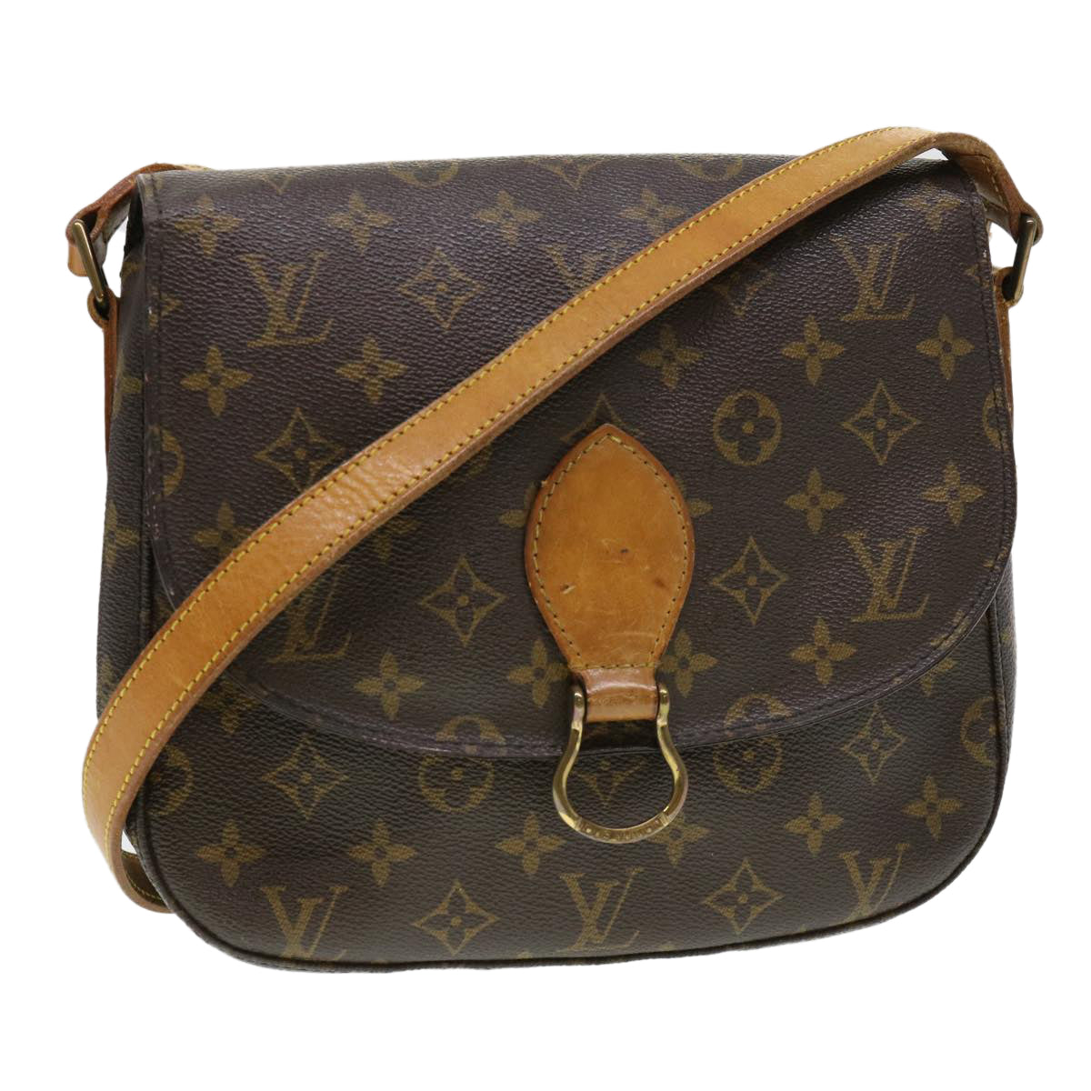LOUIS VUITTON Monogram Saint Cloud GM Shoulder Bag M51242 LV yk6332