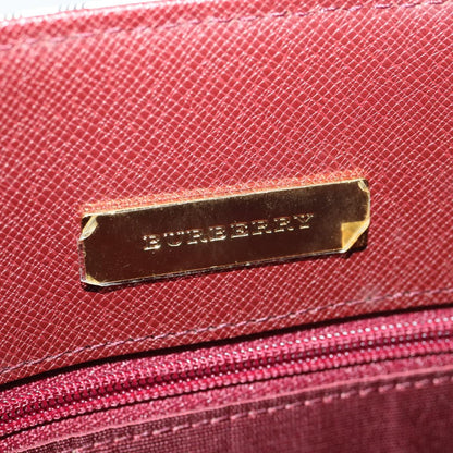Burberry Nova Check Tote Bag Nylon Beige Auth yk6343