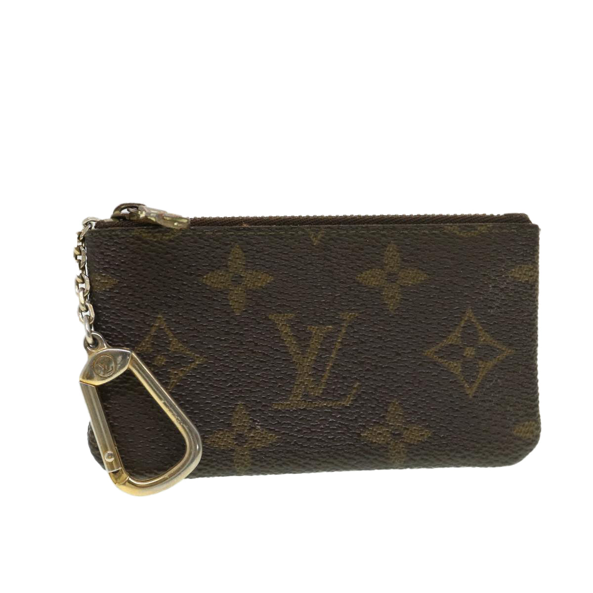 LOUIS VUITTON Monogram Pochette Cles Coin Purse M62650 LV yk6348