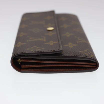 LOUIS VUITTON Monogram Portefeiulle Sarah Long Wallet M66556 LV yk6395