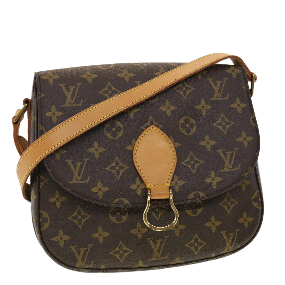 LOUIS VUITTON Monogram Saint Cloud GM Shoulder Bag M51242 LV yk6433