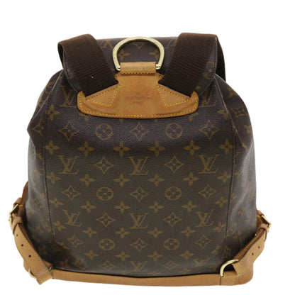 LOUIS VUITTON Monogram Montsouris GM Backpack M51135 LV yk6459
