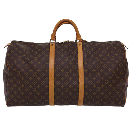 LOUIS VUITTON Monogram Keepall 60 Boston Bag M41422 LV yk6516