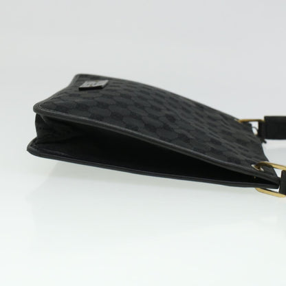 GUCCI GG Canvas Shoulder Bag Black 91762  yk7260