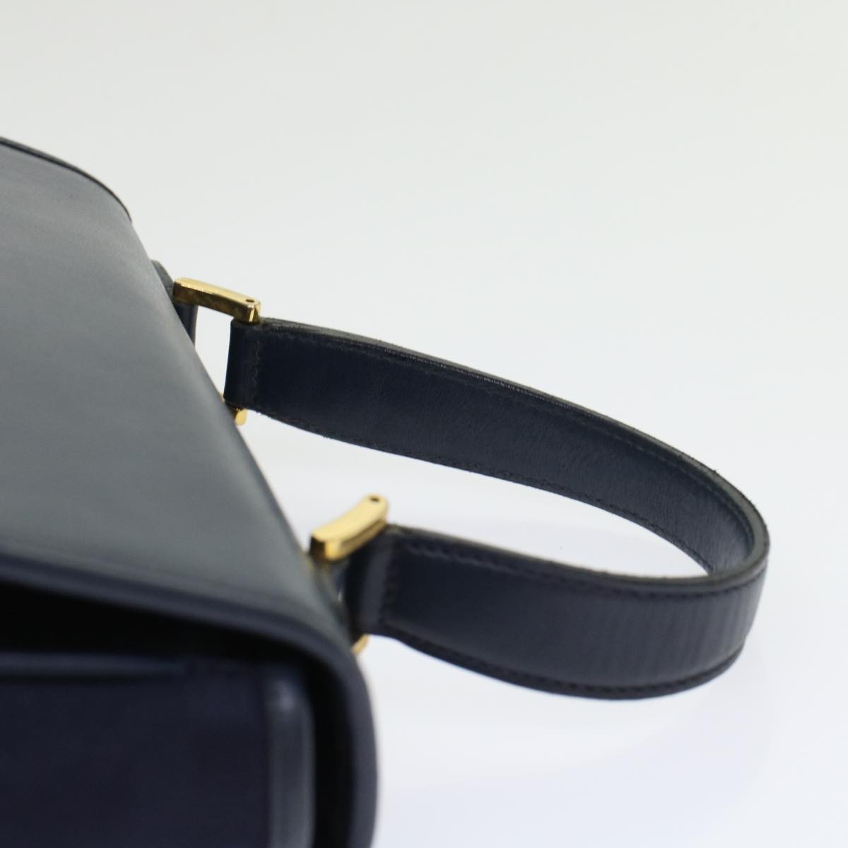 BurberrySs Nova Check Hand Bag Nylon Leather Blue Auth yk7428