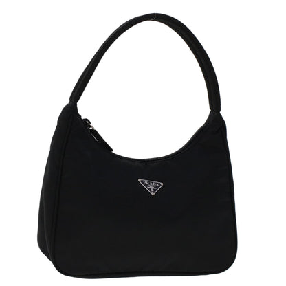 Prada Hand Bag Nylon Black  yk7498