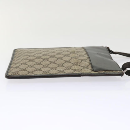 GUCCI GG Canvas Shoulder Bag PVC Leather Beige 27639  yk7766
