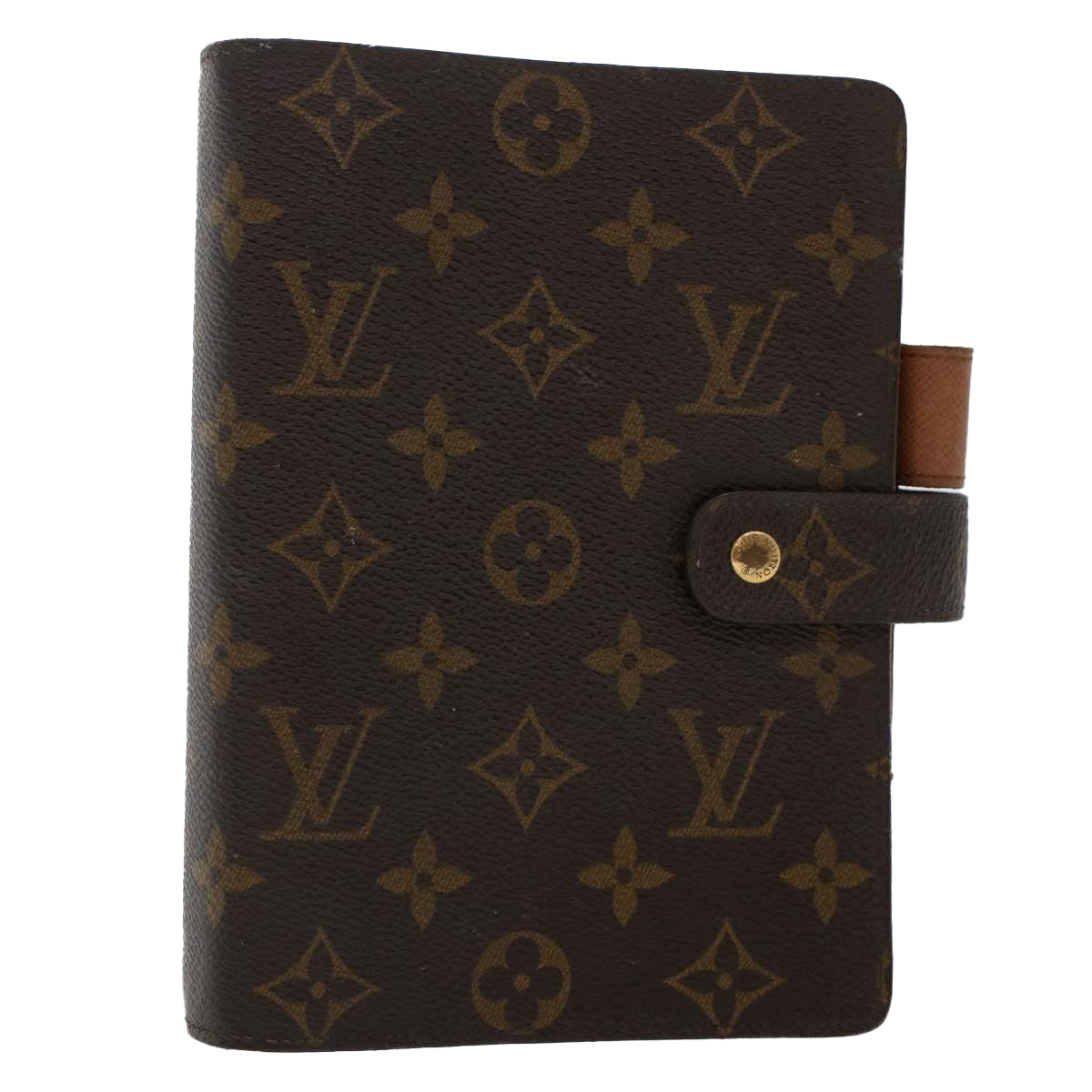 LOUIS VUITTON Monogram Agenda MM Day Planner Cover R20105 LV  yk7817