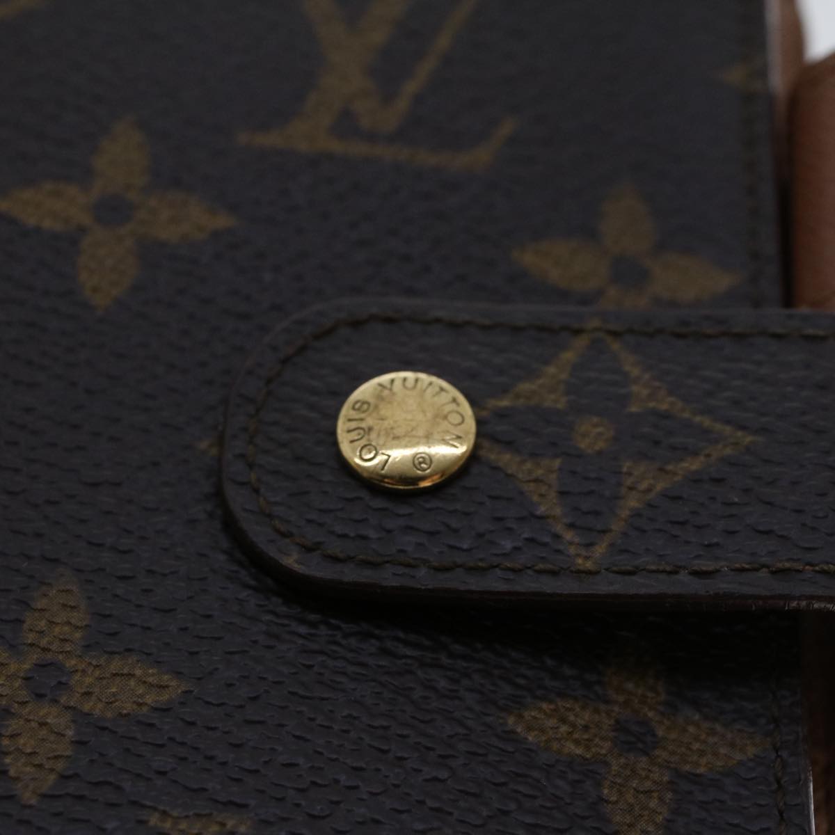 LOUIS VUITTON Monogram Agenda MM Day Planner Cover R20105 LV  yk7818