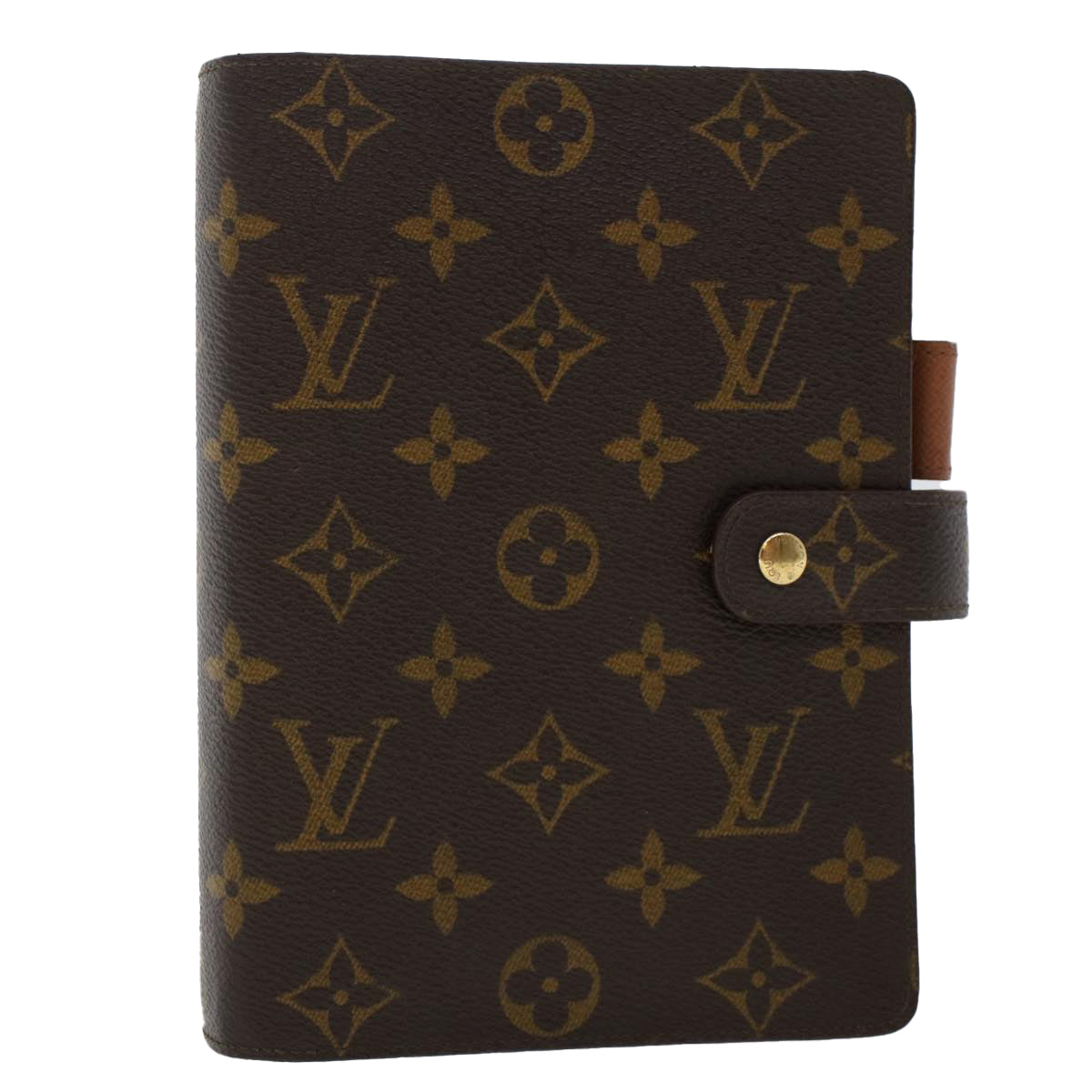 LOUIS VUITTON Monogram Agenda MM Day Planner Cover R20105 LV  yk7818