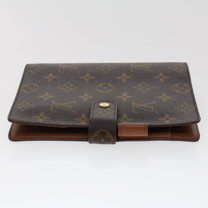 LOUIS VUITTON Monogram Agenda MM Day Planner Cover R20105 LV  yk7818