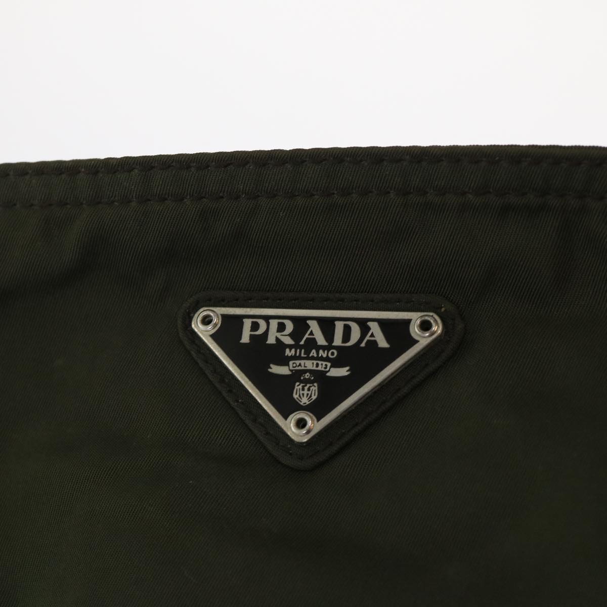 Prada Shoulder Bag Nylon Khaki  yk7822B