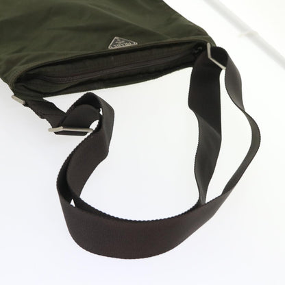 Prada Shoulder Bag Nylon Khaki  yk7822B